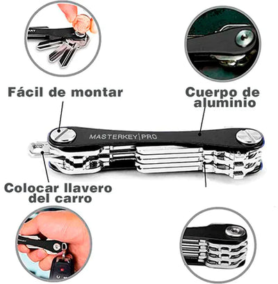 LLAVERO COMPACTO DE ACERO: MASTERKEY PRO